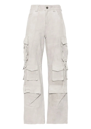 Salvatore Santoro suede cargo trousers - Grey