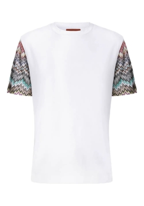 Missoni zigzag-pattern short-sleeved T-shirt - White