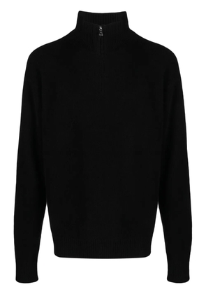 The Elder Statesman half-zip cashmere jumper - Black