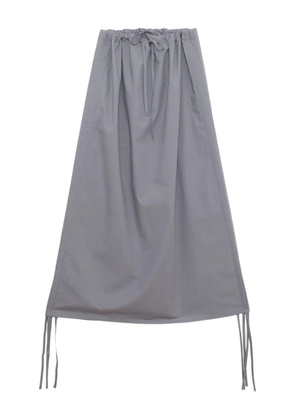 Baserange drawstring-detail gathered skirt - Grey