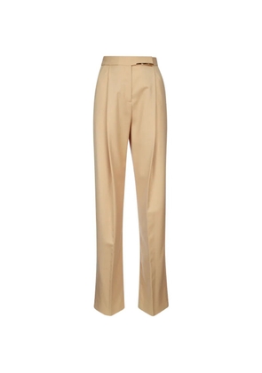 Elisabetta Franchi logo-plaque trousers - Neutrals