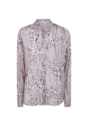 Blugirl buttoned animal print shirt - Grey