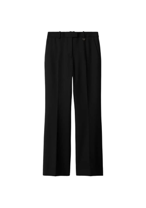 Burberry tag-detail tailored trousers - Black