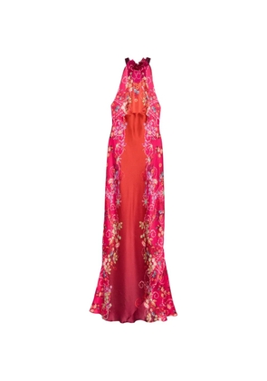 Saloni Michelle floral-print maxi dress - Red