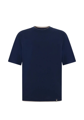 Boggi Milano contrasting-trim T-shirt - Blue