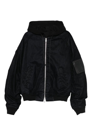 Juun.J patch-pocket hoode jacket - Black