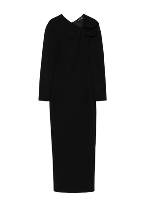 Emporio Armani bow-detail dress - Black
