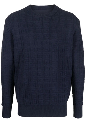 Givenchy 4G patterned-knit jumper - Blue