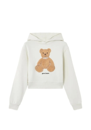 Palm Angels bear-graphic hoodie - White