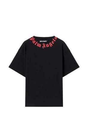 Palm Angels logo neck T-shirt - Black