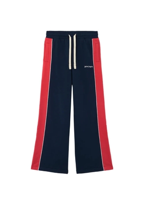 Palm Angels logo side-bands track pants - Blue