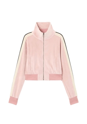 Palm Angels zip crop track jacket - Pink