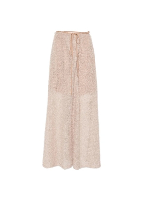 Alysi tie waist skirt - Neutrals