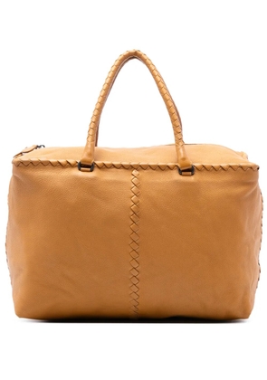 Bottega Veneta Pre-Owned 2011 Intrecciato Trimmed Cervo tote bag - Brown