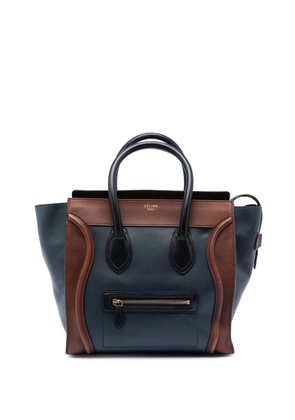 Celine Pre-Owned 2011 Mini Bicolor Leather Luggage tote bag - Blue