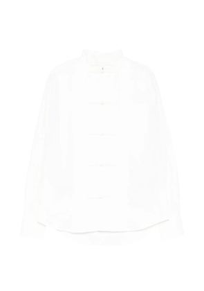 SAMUEL GUÌ YANG mandarin button shirt - White