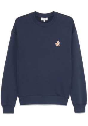 Maison Kitsuné Speedy Fox-patch sweatshirt - Blue