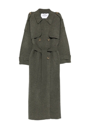 Gotha double-breasted belted coat - Grey