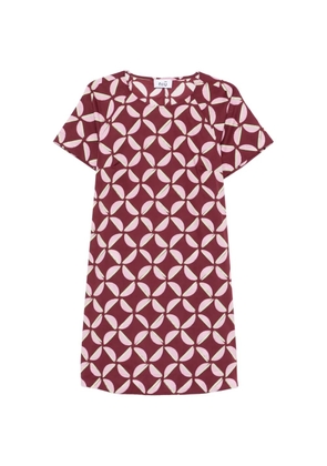 Niu geometric-print mini dress - Purple