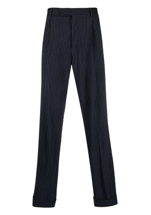 PT Torino pinstripe-pattern straight-leg trousers - Blue
