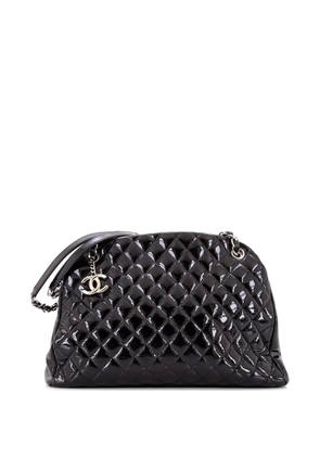 CHANEL Pre-Owned Just Mademoiselle Bag Quilted Patent Large handbag - Black