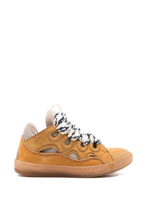 Lanvin Pre-Owned Curb suede sneakers - Brown