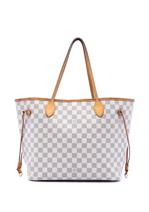 Louis Vuitton Pre-Owned 2014 Damier Azur Neverfull MM tote bag - White