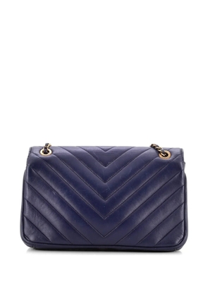 CHANEL Pre-Owned Pyramid CC Flap Bag Chevron Lambskin Small shoulder bag - Blue