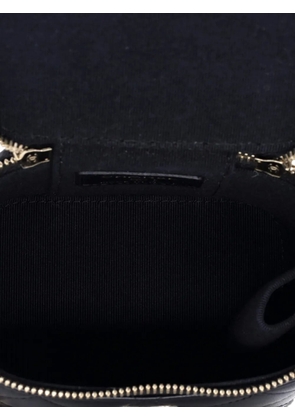 CHANEL Pre-Owned Classic Top Handle Vanity Case with Chain Quilted Lambskin Mini crossbody bag - Black