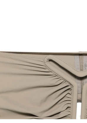 Rick Owens ruched bandeau - Neutrals