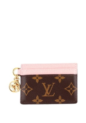 Louis Vuitton Pre-Owned LV Charms Monogram Canvas and Leather card holder - Pink