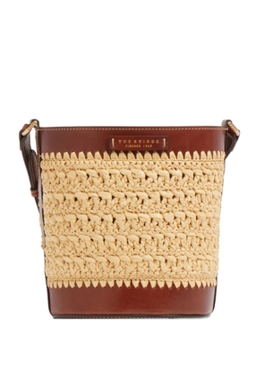 The Bridge raffia bucket bag - Neutrals