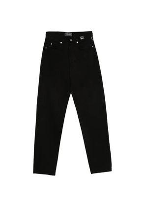 Versace Pre-Owned 1990s logo-patch trousers - Black