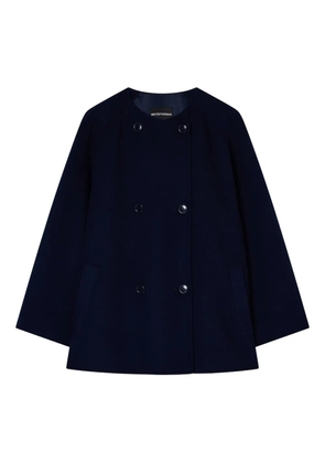 Emporio Armani double-breasted coat - Blue