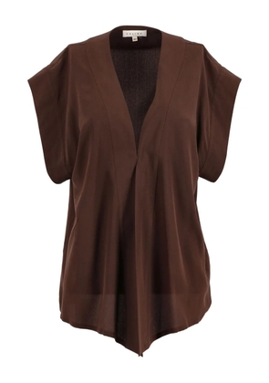 Celine Pre-Owned silk cardigan - Brown