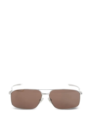 Balenciaga rectangle-shape full-rim sunglasses - Silver