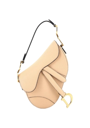 Christian Dior Pre-Owned Saddle Handbag Leather Mini shoulder bag - Neutrals