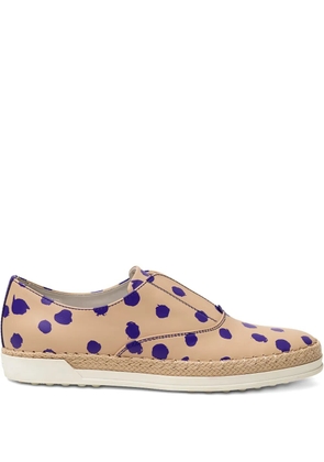 Tod's Francesina polka-dot espadrilles - Neutrals