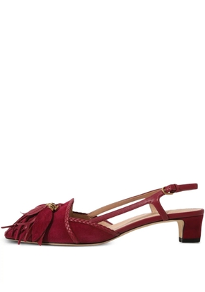 Tod's 35mm suede pumps - Red