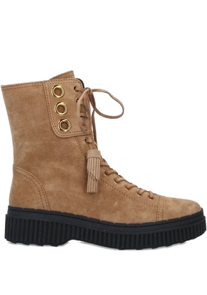 Tod's leather ankle boots - Brown