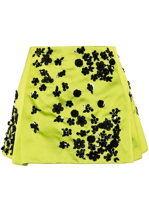 DES PHEMMES college skirt - Green