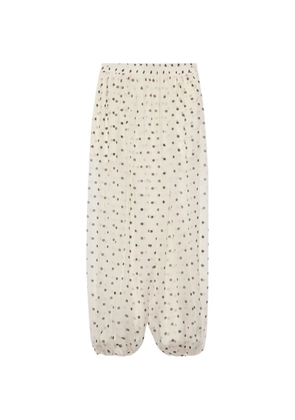 MSGM polka-dot-print trousers - Neutrals