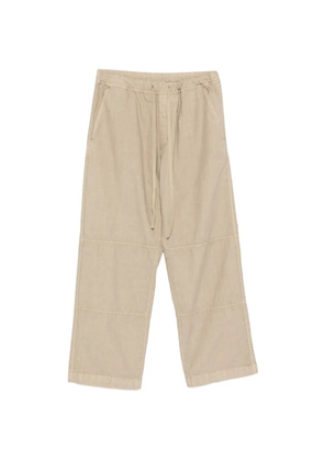 Haikure drawstring-waistband trousers - Neutrals