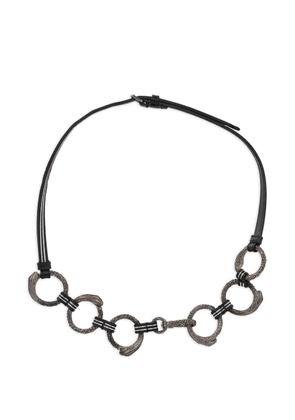 Prada Pre-Owned Jewel leather belt - Black