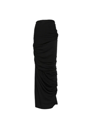 ENTIRE STUDIOS Dia draped-detail maxi skirt - Black