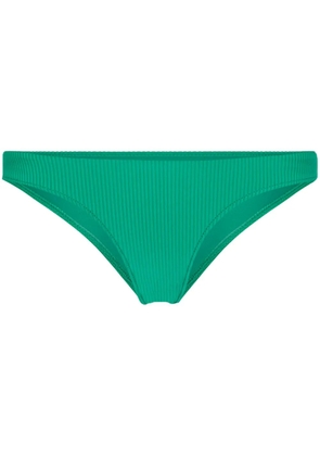 Frankies Bikinis ribbed bikini briefs - Green