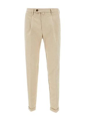 Myths pleated cotton-blend chinos - Neutrals