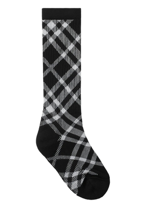 Burberry check-print socks - Black