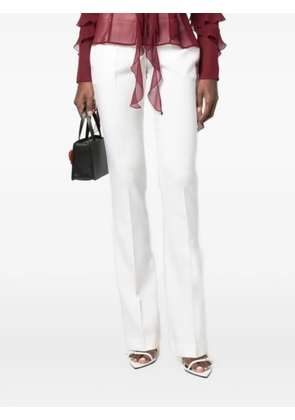Blumarine logo-detail trousers - White