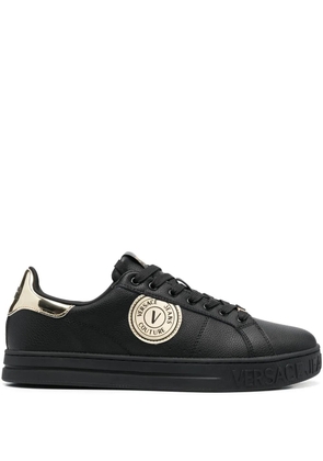 Versace Jeans Couture logo-patch low-top sneakers - Black